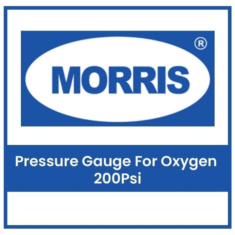 Morris Pressure Gauge For Oxygen 200 Psi, Welding Supplies Regulators & Gauges — Southend Philippines