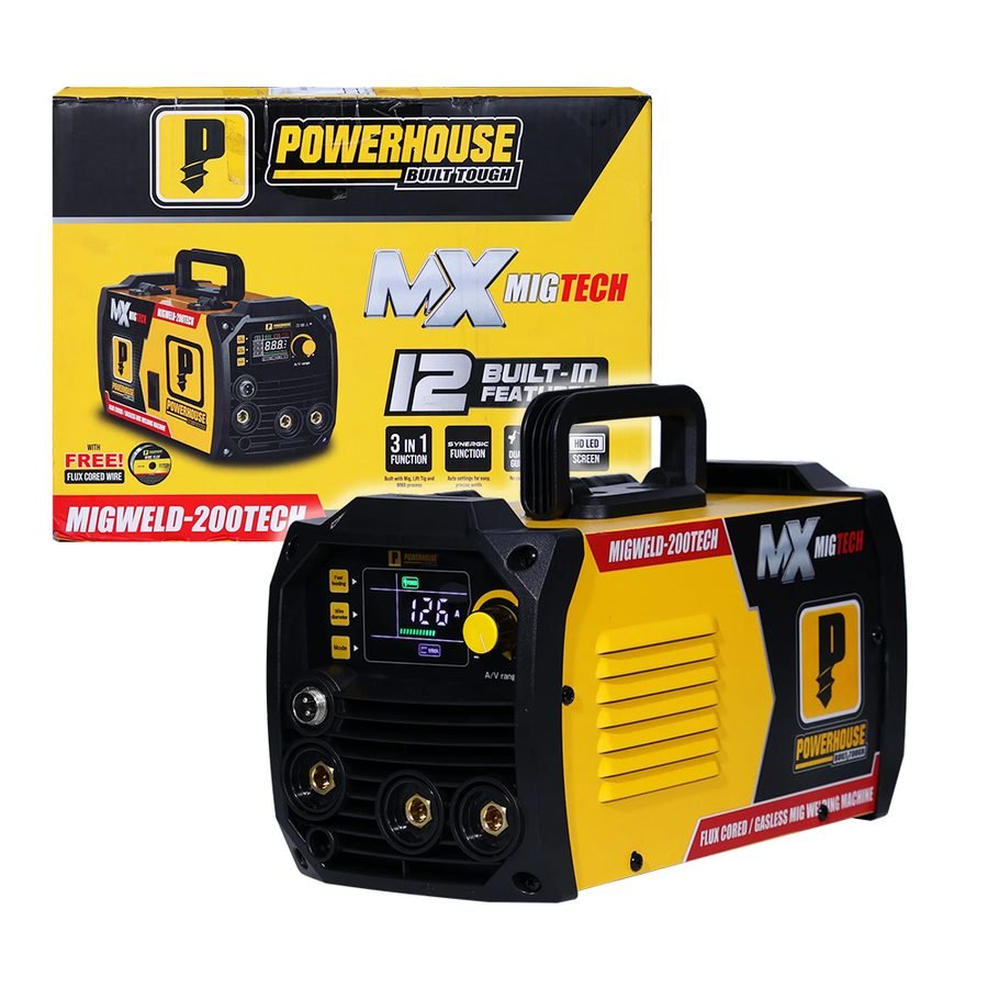 Powerhouse MIGWELD-200TECH Migweld Gasless Inverter Welding Machine 200A