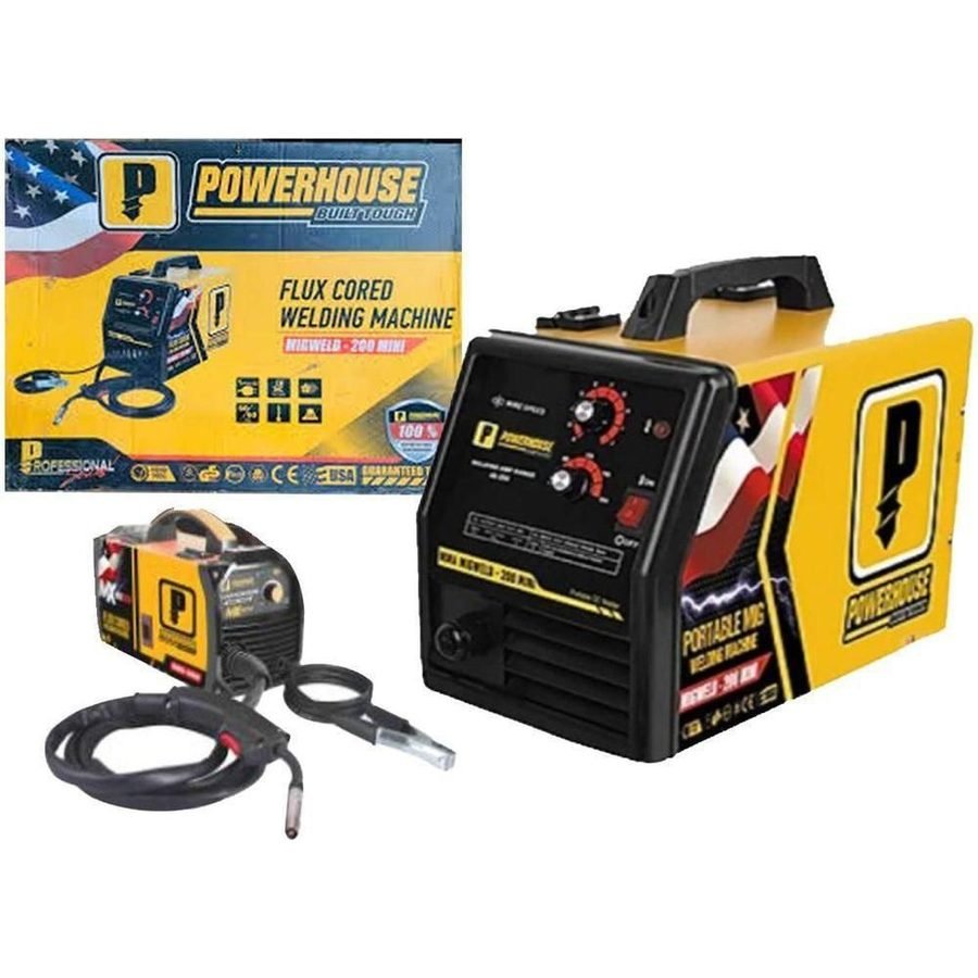 Powerhouse Powerhouse MIGWELD-200 MINI MIG Welding Machine (Fluxcored), Welding Supplies Welding Machines — Southend Philippi